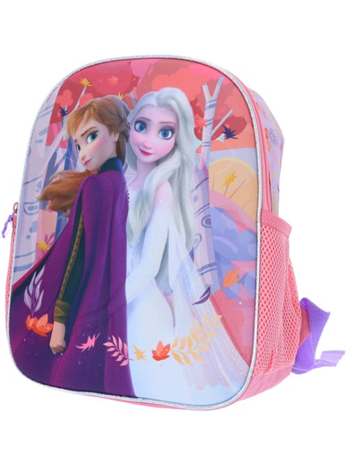 Kleuterrugzak slijtvast Frozen II personages Elsa en Anna 32 cm - Kiabi