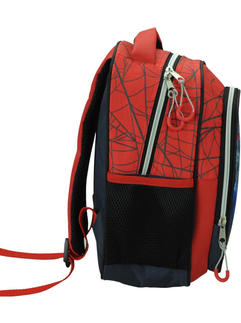 Kleuterrugzak Spider-Man bedrukt GIM van stof slijtvast Rood/Blauw/Geel - Kiabi