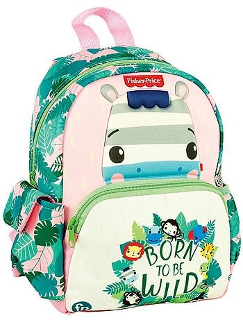 Kleuterrugzak zebra van stof zacht Fisher – Price