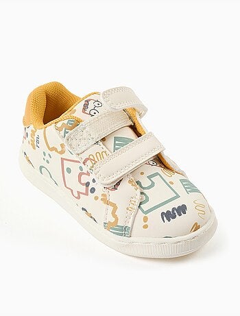 Klitssluiting sneakers met kleurrijke print