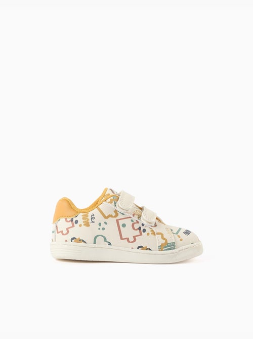 Klitssluiting sneakers met kleurrijke print - Kiabi