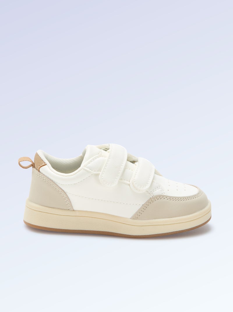 Klittenbandsneakers - motoriek 4 'lopen' - Kitchoun Biege - Kiabi