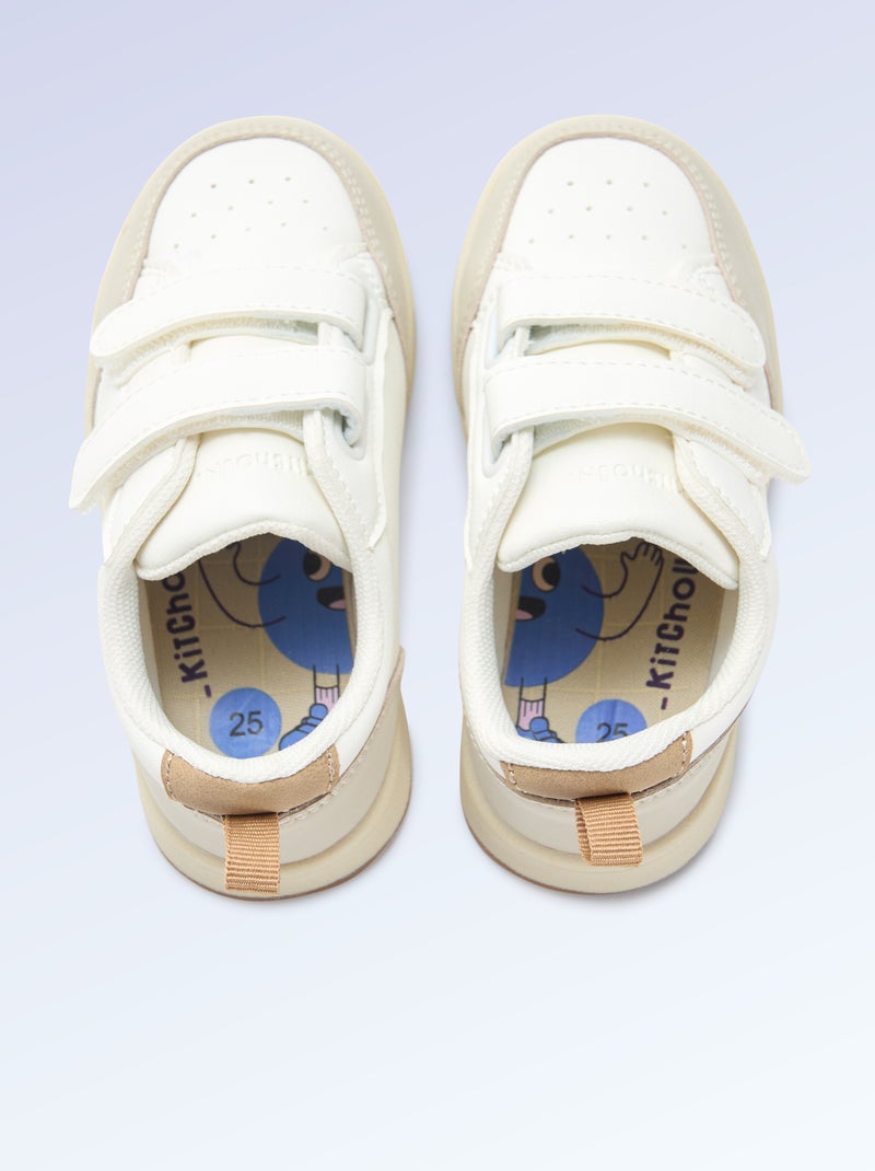 Klittenbandsneakers - motoriek 4 'lopen' - Kitchoun Biege - Kiabi