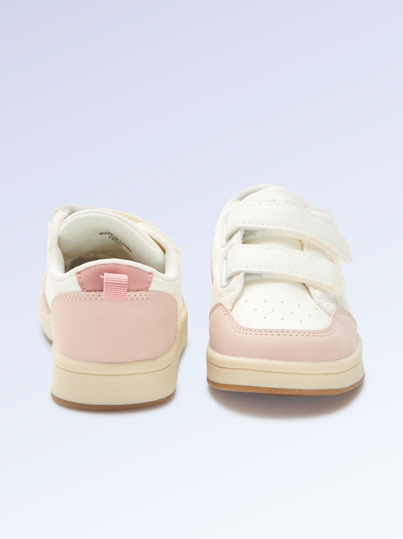 Klittenbandsneakers - motoriek 4 'lopen' - Kitchoun Rose - Kiabi