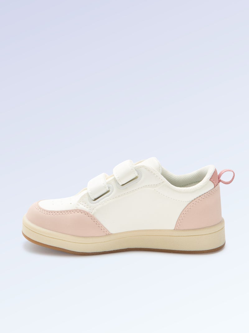 Klittenbandsneakers - motoriek 4 'lopen' - Kitchoun Rose - Kiabi