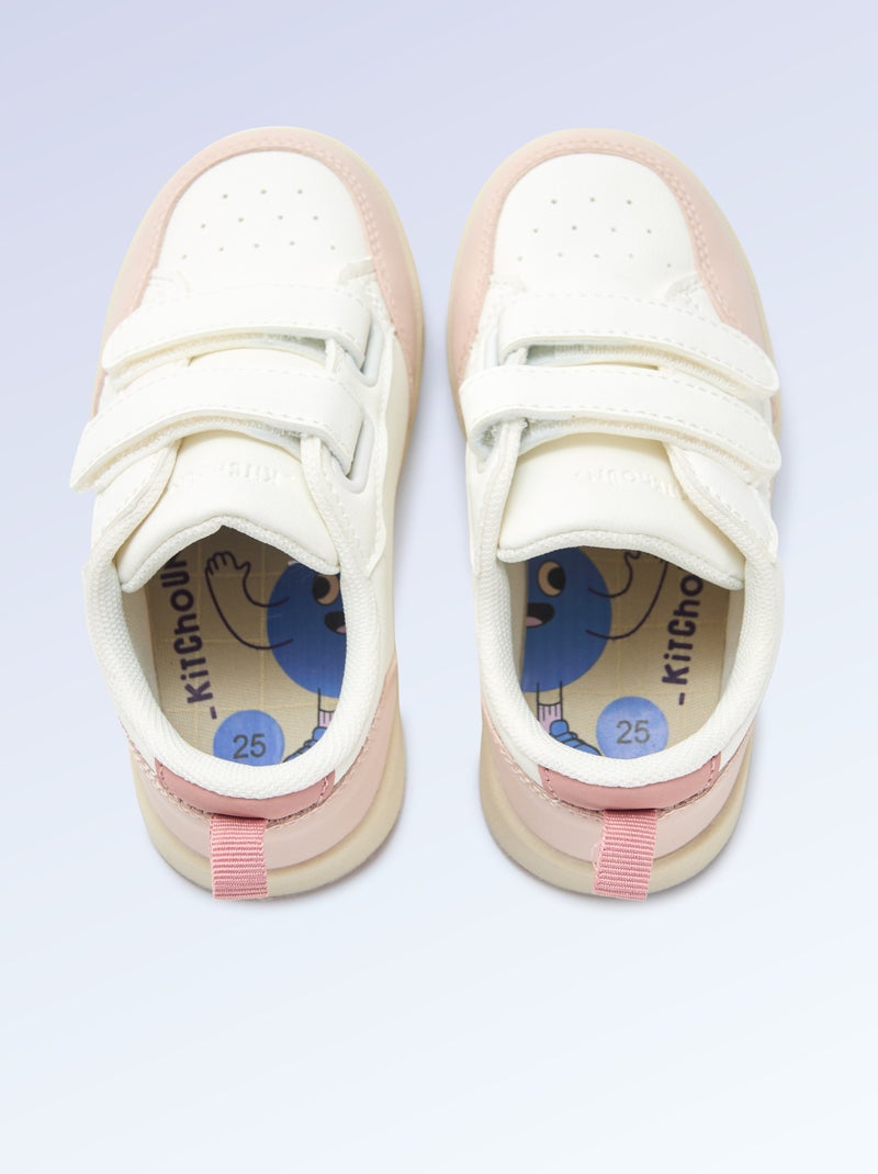 Klittenbandsneakers - motoriek 4 'lopen' - Kitchoun Rose - Kiabi