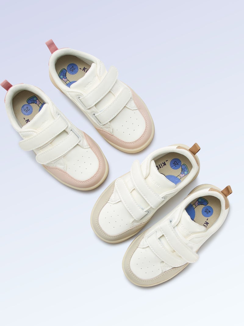 Klittenbandsneakers - motoriek 4 'lopen' - Kitchoun Rose - Kiabi