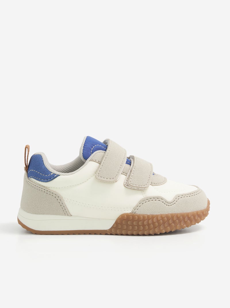 Klittenbandsneakers Biege - Kiabi