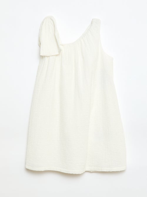 Klokjurk met effen kleur en schouderbandjes - Kiabi