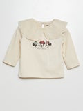 Knabbel & Babbel'-T-shirt met lange mouw | 'Disney' WIT - Kiabi