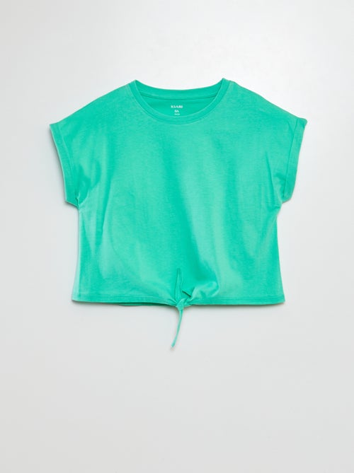 Knoop-T-shirt met korte mouw - Kiabi