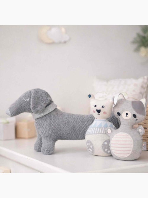 Knuffel hond teckel van biologisch katoen - Kiabi