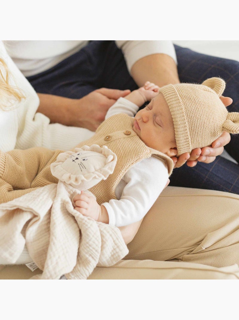 Knuffeldoek van katoenen mousseline Beige - Kiabi