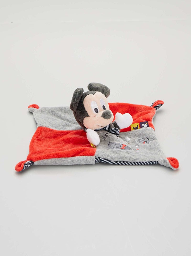 Knuffeldoekje 'Mickey' van 'Disney' rood / grijs - Kiabi