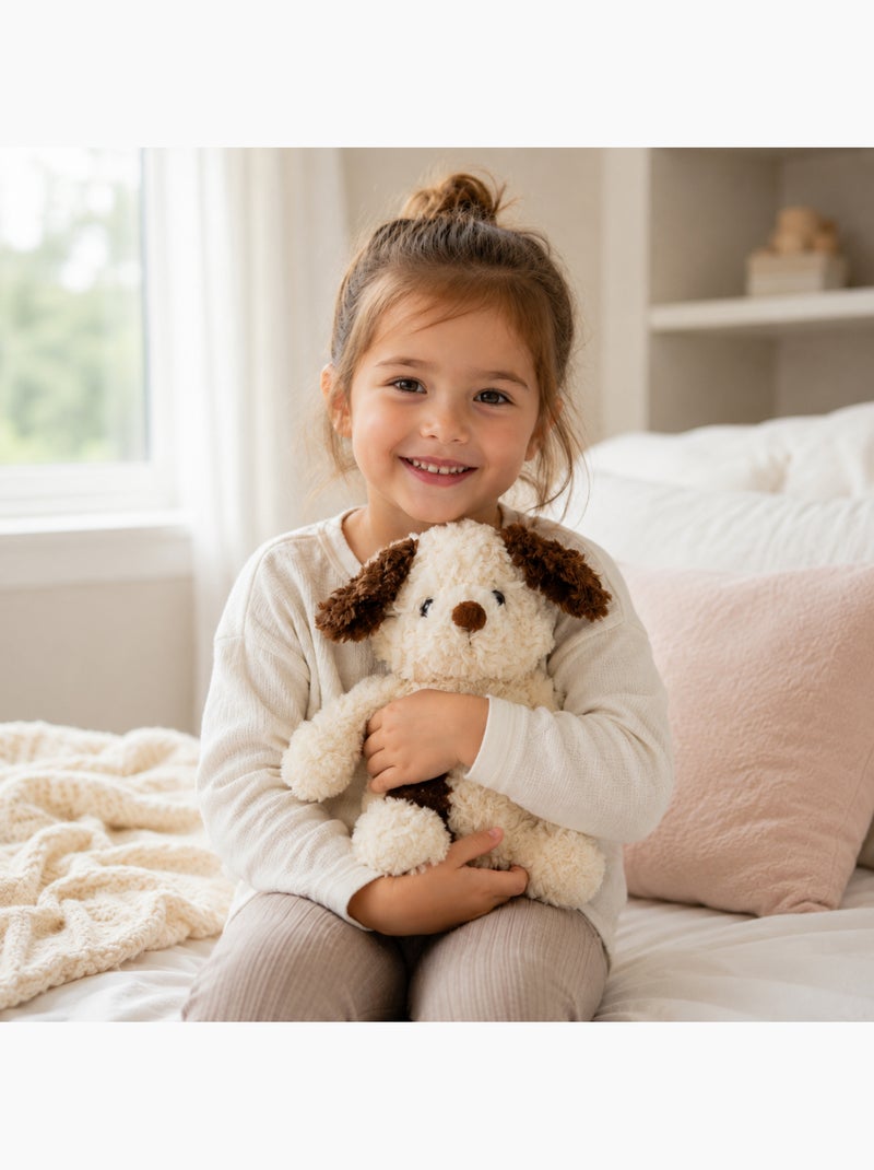 Knuffelwarmtekruik 2-in-1 in de vorm van een hond Beige - Kiabi