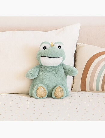 Knuffelwarmtekruik 2-in-1 in de vorm van een kikker