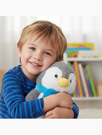 Knuffelwarmtekruik 2-in-1 in de vorm van een pinguïn