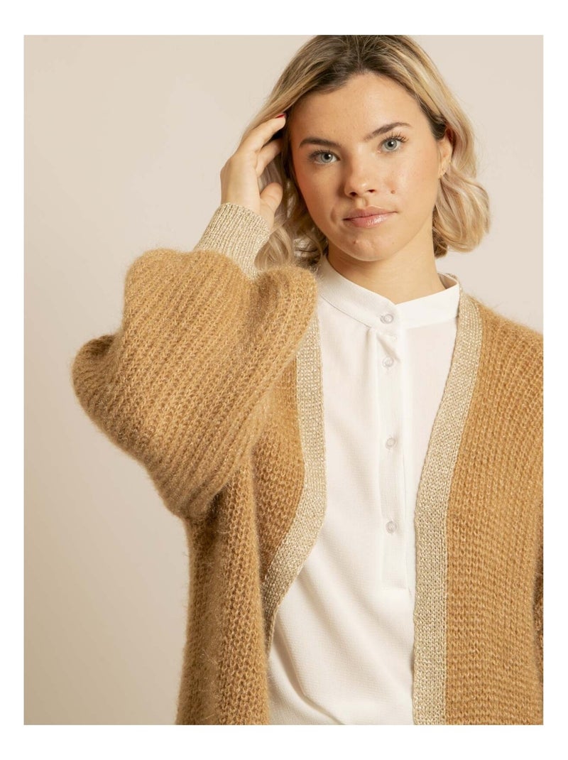 Kody lange open vest Beige - Kiabi