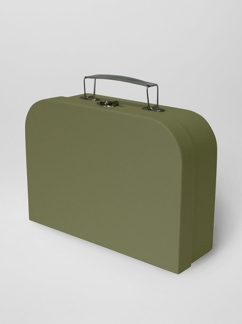 Koffertje van hard karton khaki - Kiabi