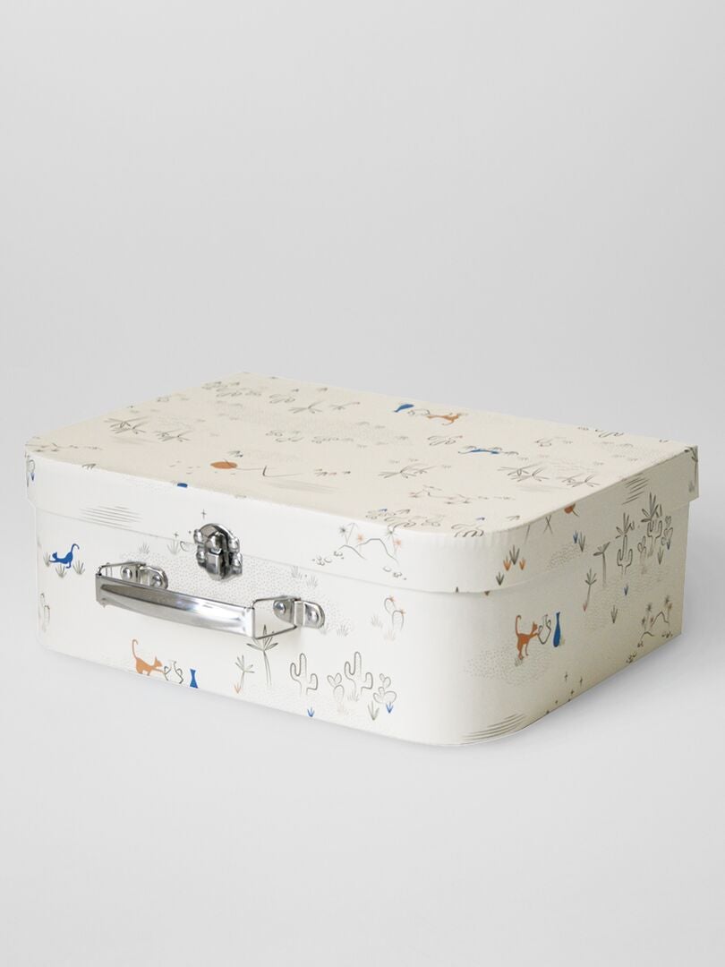 censuur Onenigheid esthetisch Koffertje van hard karton met print - wit print - Kiabi - 13.00€
