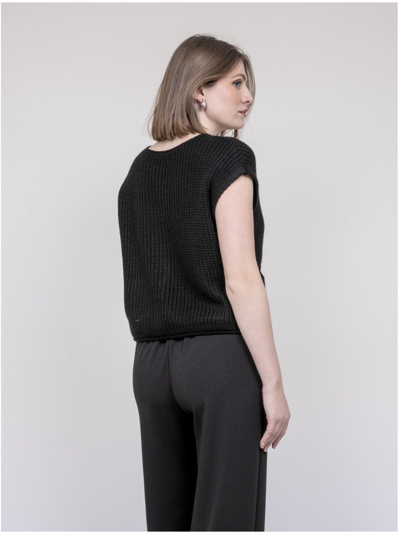 KOREAANSE mouwloze vest Zwart - Kiabi