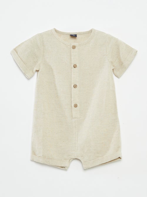 Kort babypakje met knoopsluiting - Kiabi