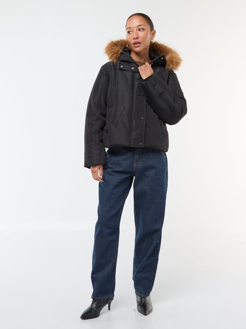 Kort donsjack met gevoerde kap 'JDY' - Kiabi