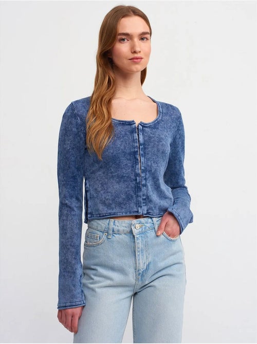 Kort geribd vest van katoen dilvin - Kiabi Kort geribd vest van katoen dilvin - Kiabi