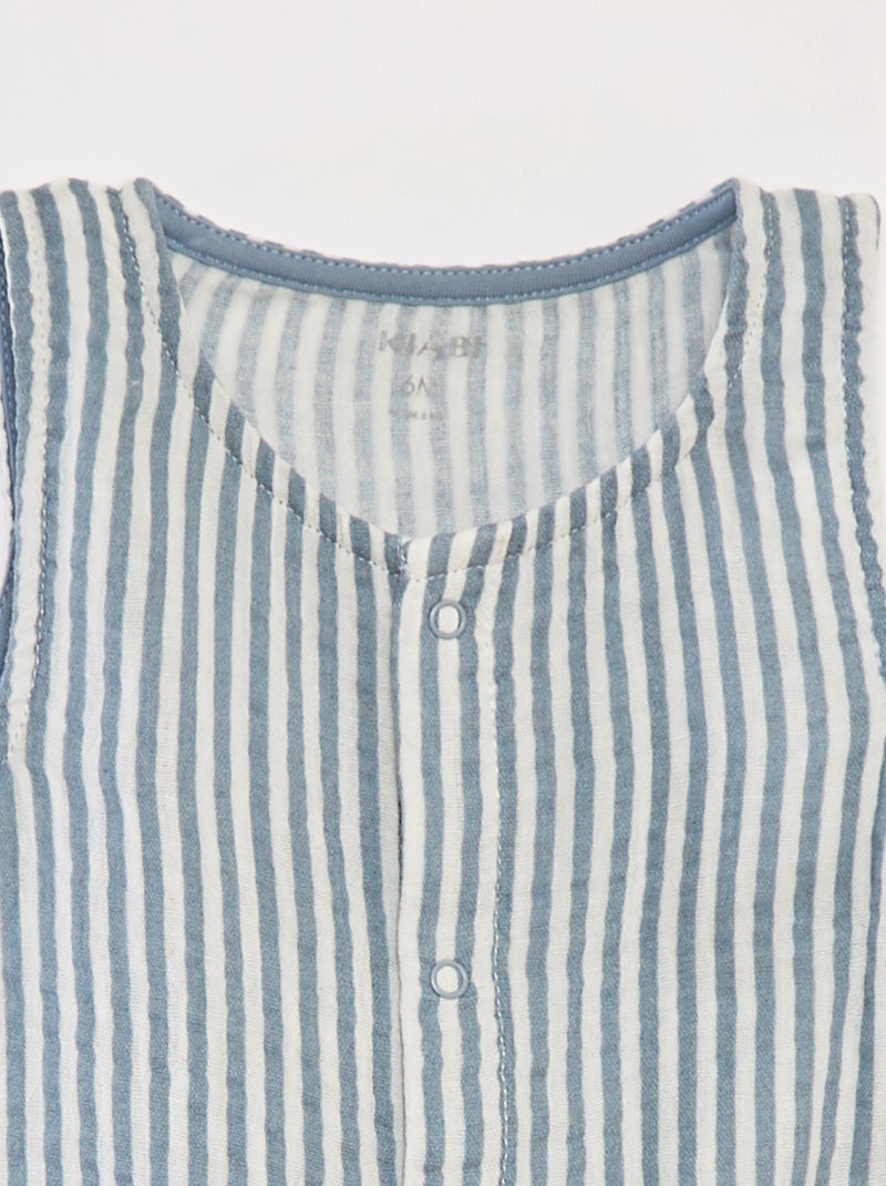 Kort gestreept slaappakje BLAUW - Kiabi