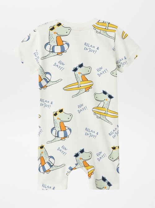 Kort 'Guppy'-speelpakje met dinosaurusprint - Kiabi