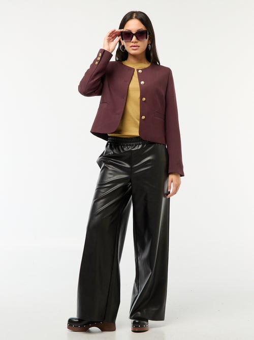 Kort jasje met goudkleurige knopen - Kiabi