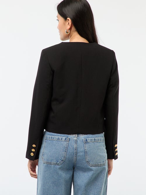 Kort jasje met goudkleurige knopen - Kiabi