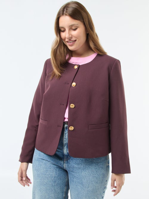 Kort jasje met retro knopen - Kiabi