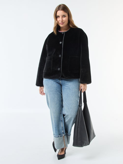 Kort jasje van imitatiebont - Kiabi