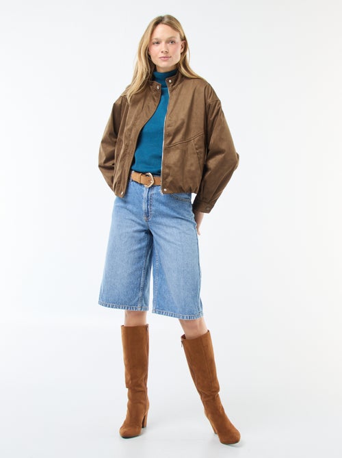 Kort jasje van suèdine - Kiabi