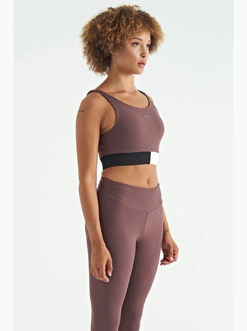 Kort mouwloos sporttopje met kleurvlakken tommy - Kiabi