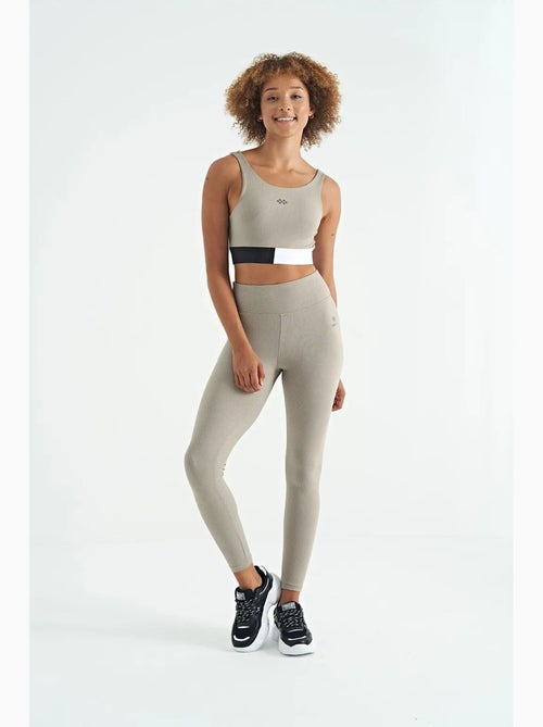 Kort mouwloos sporttopje met kleurvlakken tommy - Kiabi