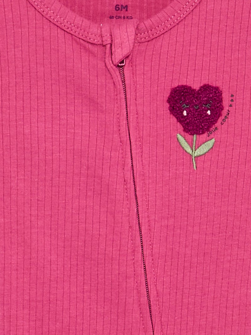 Kort ribgebreid slaappakje Rose - Kiabi
