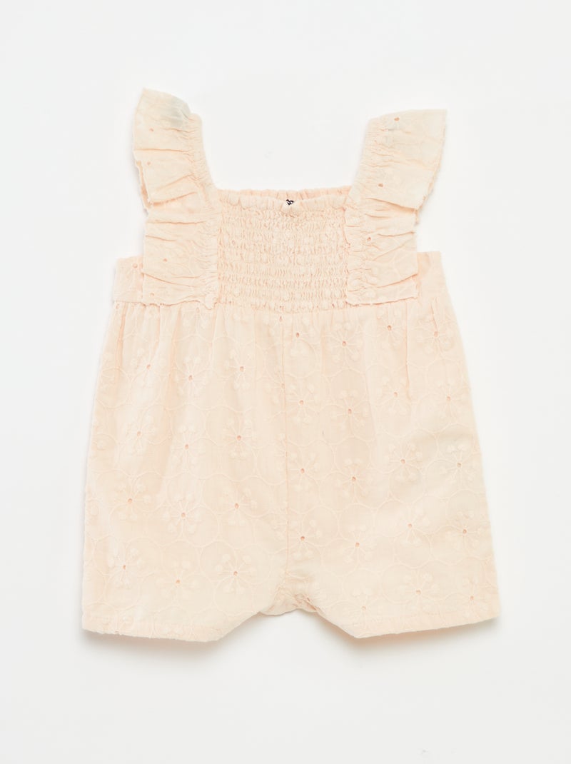 Kort speelpakje met broderie anglaise BIEGE - Kiabi