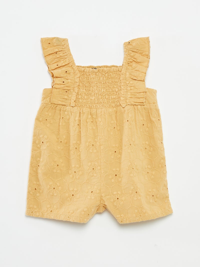 Kort speelpakje met broderie anglaise BIEGE - Kiabi