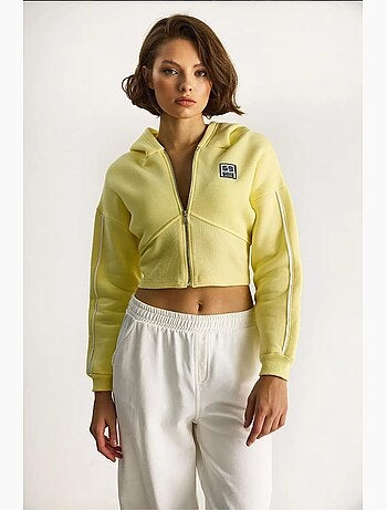 Kort sweatshirt met capuchon en rits lucci