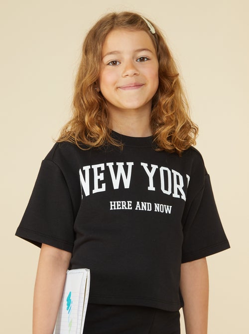 Kort T-shirt met korte mouw - Kiabi