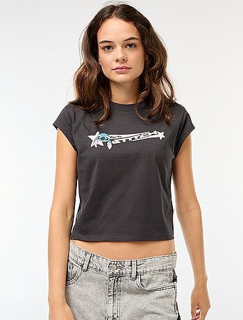 Kort T-shirt 'Stitch'