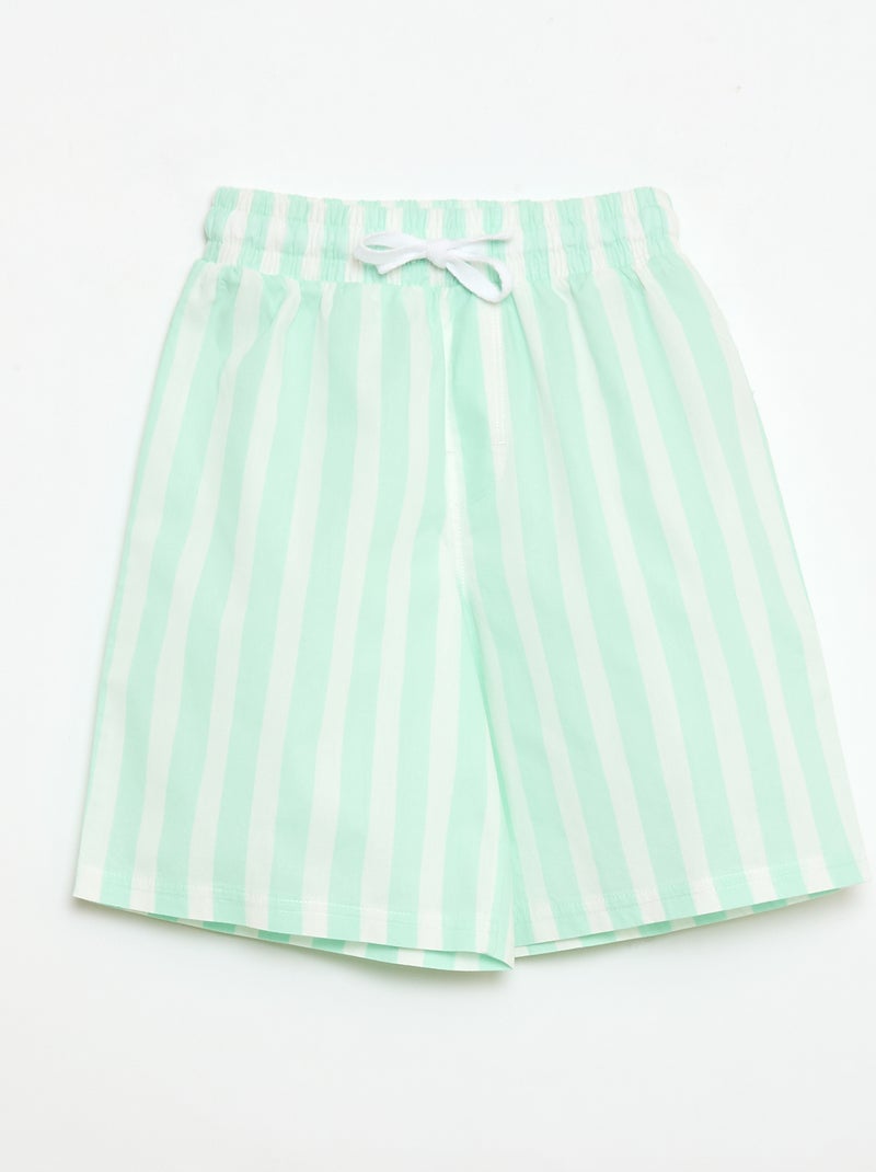 Korte 2-delige pyjama: short + T-shirt Wit - Kiabi