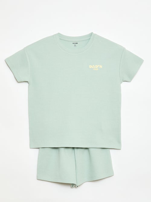 Korte 2-delige pyjamaset - Kiabi