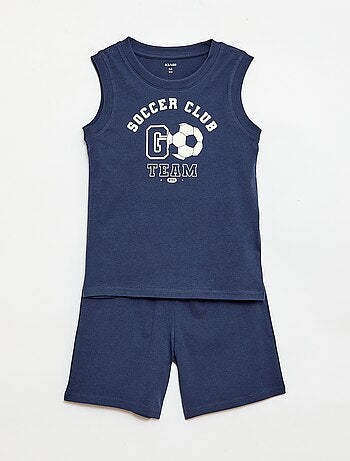 Korte 2-delige pyjamaset met tanktop en korte broek