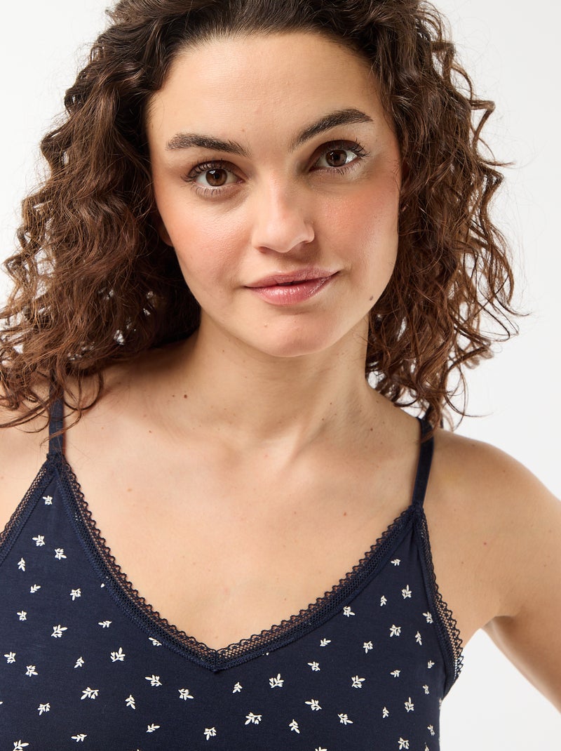 Korte 2-delige pyjamaset Wit - Kiabi