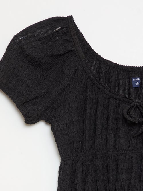 Korte ballonjurk met korte mouwen - Kiabi