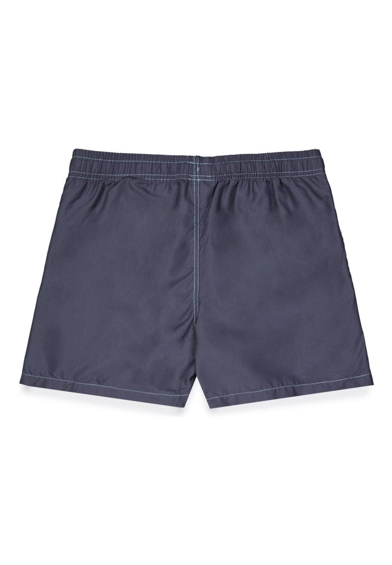 Korte boardshorts voor jongens met een semi-elastische tailleband. Blauw - Kiabi