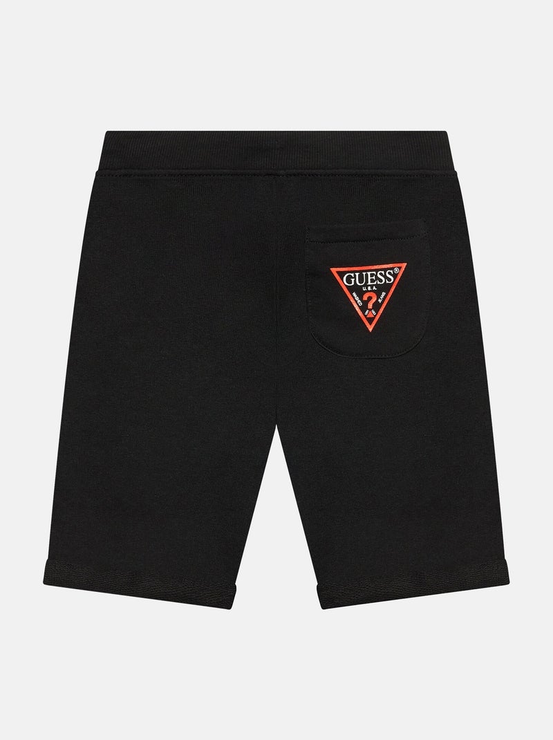 Korte broek met elastische tailleband - Guess kids Zwart - Kiabi